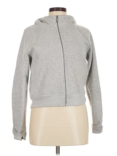 Pre-owned Trendy Queen Zip Up Hoodie In Gray