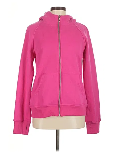 Pre-owned Trendy Queen Zip Up Hoodie In Pink