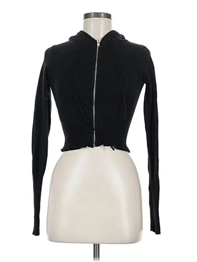 Pre-owned Trendy Threads Cardigan Sweater In Black