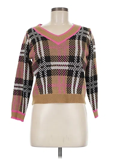 Pre-owned Trendy Threads Pullover Sweater In Brown