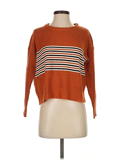 Pre-owned Trendy Threads Pullover Sweater In Orange