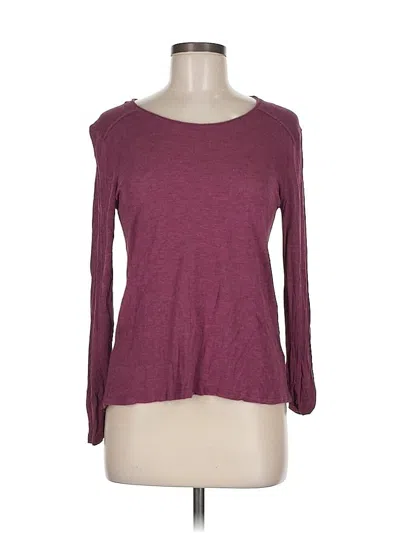 Pre-owned Tresics 3/4 Sleeve T-shirt In Burgundy