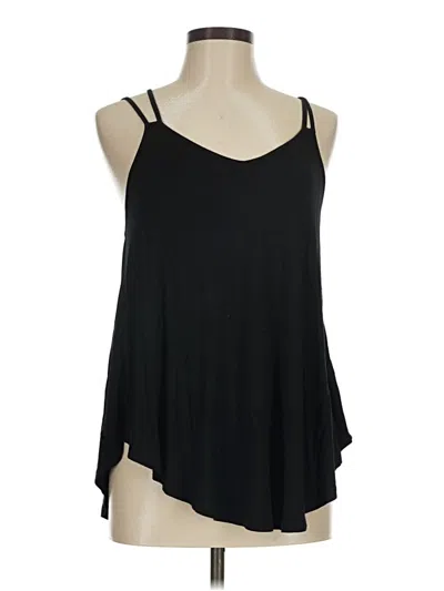Pre-owned Tresics Tank Top Black Cold Shoulder Neckline Tops