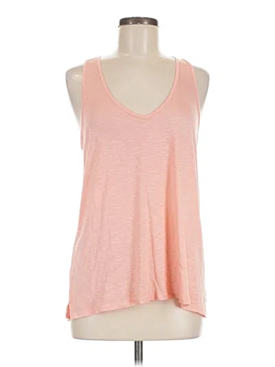 Pre-owned Tresics Tank Top Pink Plunge Neckline Tops