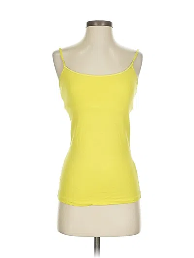 Pre-owned Tresics Tank Top Yellow Strapless Neckline Tops