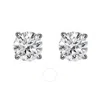 Tresorra 14k White Gold 0.25 Ct I-j Diamond Stud Earrings In White