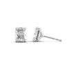 Tresorra 14k White Gold 4 Ctw Radiant Cut Lab-grown Diamond Igi Certified Stud Earrings In White