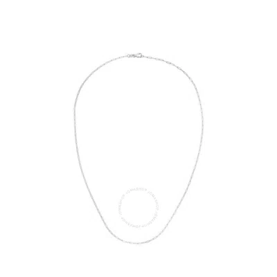 Tresorra 14k White Gold Paperclip Chain Necklace
