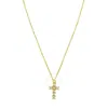 Tresorra 14k Yellow & White Diamon'oro Cross Necklace In Two Tone