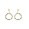 Tresorra 14k Yellow & White Gold Diamon'oro Circle Drop Earrings In Yellow