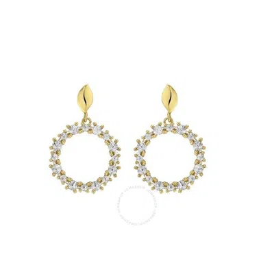 Tresorra 14k Yellow & White Gold Diamon'oro Circle Drop Earrings