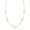 Tresorra 14k Yellow & White Gold Diamon'oro Paperclip Necklace In Two Tone