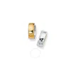 Tresorra 14k Yellow & White Gold Reversible Huggie Earrings In Two Tone