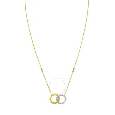 Tresorra 14k Yellow & White Tt Interlocking Necklace In Two Tone