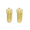 Tresorra 14k Yellow Gold 3-row Graduated Hoop Earrings In Yellow