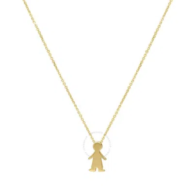 Tresorra 14k Yellow Gold Boy Pendant Necklace