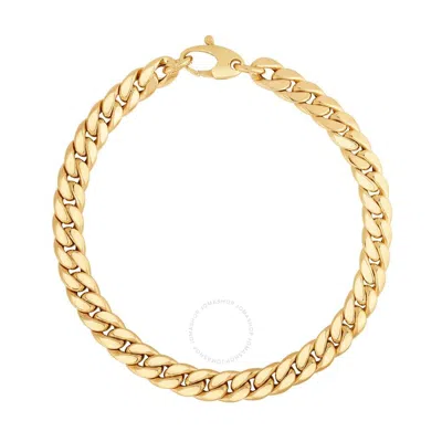 Tresorra 14k Yellow Gold Classic Cuban Link Bracelet