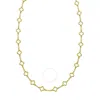 Tresorra 14k Yellow Gold Clover Link Necklace In Yellow