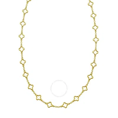 Tresorra 14k Yellow Gold Clover Link Necklace