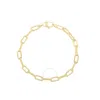 Tresorra 14k Yellow Gold Diamant Paperclip Chain Bracelet In Yellow