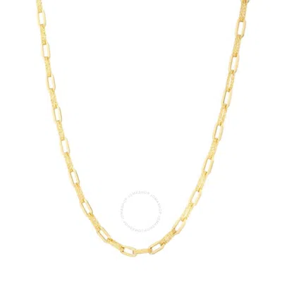 Tresorra 14k Yellow Gold Diamant Paperclip Chain Necklace