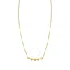 Tresorra 14k Yellow Gold Diamond Bar Bauble Necklace In Yellow