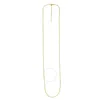 Tresorra 14k Yellow Gold Endless Adjustable Flat Cable Chain Necklace In Yellow