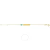 Tresorra 14k Yellow Gold Evil Eye Id Bracelet In Yellow
