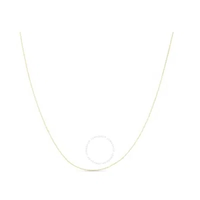 Tresorra 14k Yellow Gold Extendable Classic Cable Chain Necklace