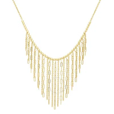 Tresorra 14k Yellow Gold Fringe Necklace