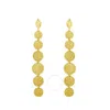 Tresorra 14k Yellow Gold Hammered Pebble Drop Earrings In Yellow