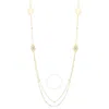 Tresorra 14k Yellow Gold Hamsa Stationed Necklace In Yellow