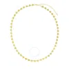 Tresorra 14k Yellow Gold Heart Mirrored Chain Necklace In Yellow