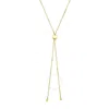 Tresorra 14k Yellow Gold Heart Slide Friendship Necklace In Yellow