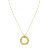 Tresorra 14k Yellow Gold Interlocking Dc Trinity Necklace In Yellow