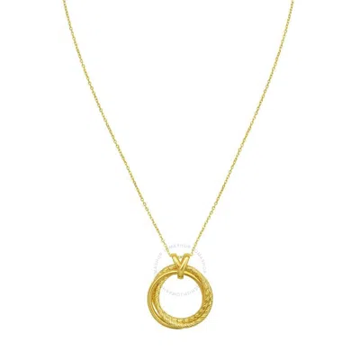 Tresorra 14k Yellow Gold Interlocking Dc Trinity Necklace