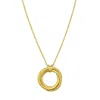 Tresorra 14k Yellow Gold Interlocking Large Trinity Necklace In Yellow