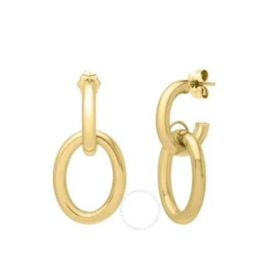 Tresorra 14k Yellow Gold Interlocking Link Earrings