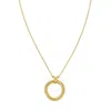 Tresorra 14k Yellow Gold Interlocking Medium Trinity Necklace In Yellow