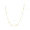 Tresorra 14k Yellow Gold Lite Paperclip Chain Necklace In Yellow