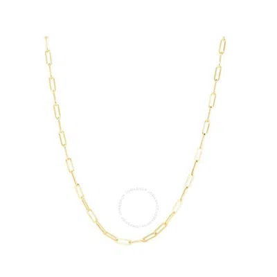 Tresorra 14k Yellow Gold Lite Paperclip Chain Necklace
