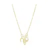 Tresorra 14k Yellow Gold Lucky Charms Necklace In Yellow