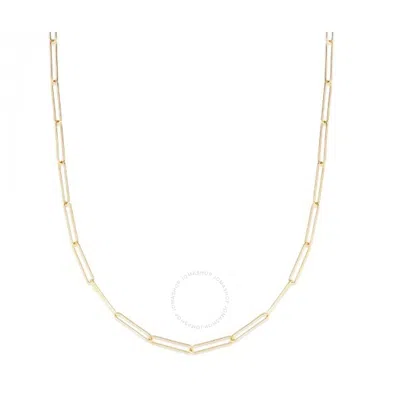 Tresorra 14k Yellow Gold Lungo Paperclip Chain Necklace
