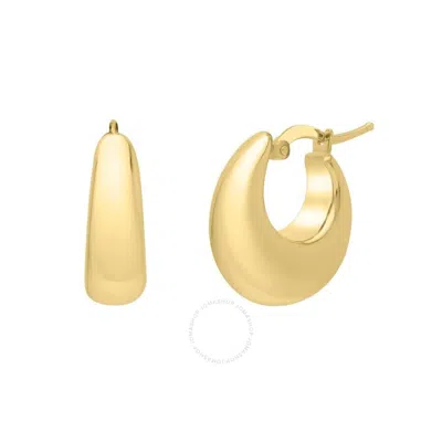 Tresorra 14k Yellow Gold Medium Tapered Hoops