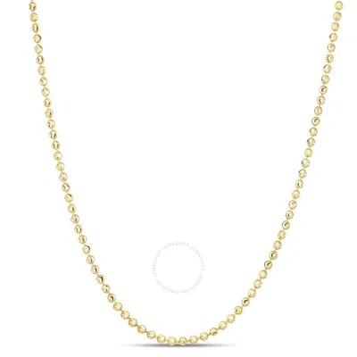 Tresorra 14k Yellow Gold Moon Chain Necklace