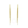 Tresorra 14k Yellow Gold Multi-chain Drop Earrings In Yellow