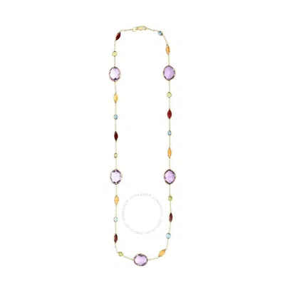 Tresorra 14k Yellow Gold Multi Gemstone Necklace