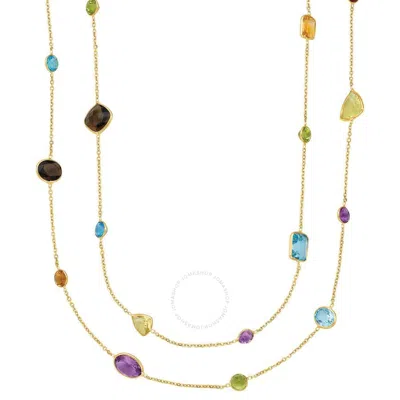 Tresorra 14k Yellow Gold Multi Gemstone Necklace