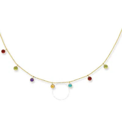 Tresorra 14k Yellow Gold Multi Gemstone Necklace
