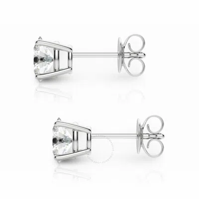 Tresorra 14k Yellow Gold Oval Cut Earth Mined Diamond Stud  Earrings